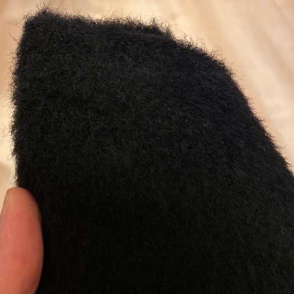 NWT T by Alexander Wang black fuzzy skirt with zipper detail - Picture 4 of 4